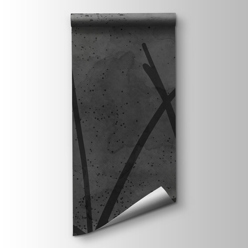 Wall mural Black and white image of flowers (SKU: t01087)