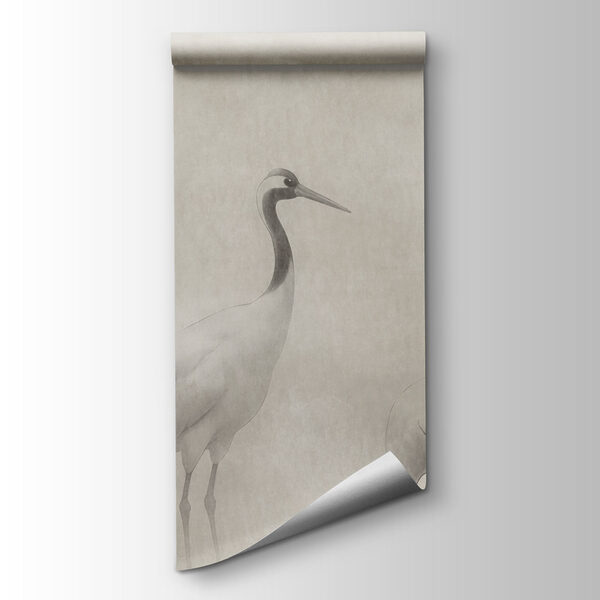 Wall mural Group of birds in a foggy landscape (SKU: t01089) Wall mural Group of birds in a foggy landscape (SKU: t01089)