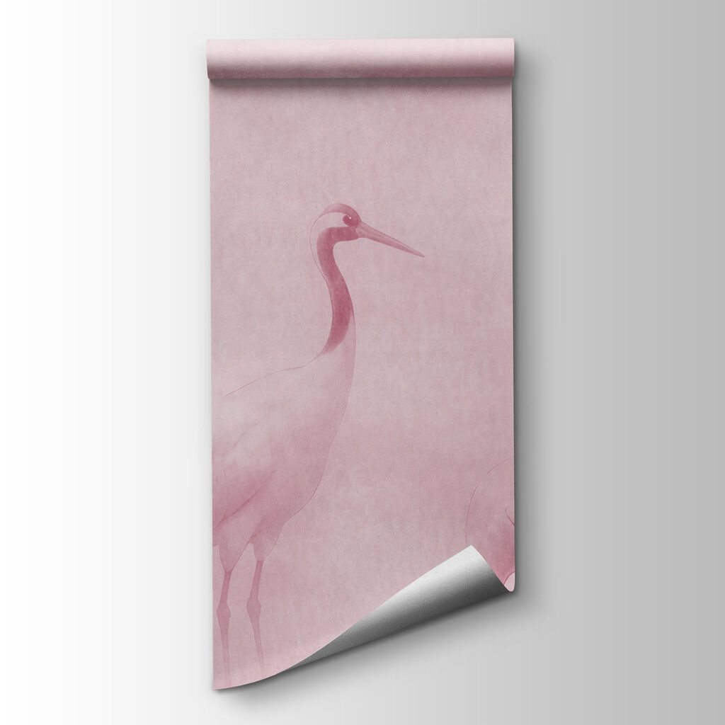 Wall mural Group of birds in a foggy landscape (SKU: t01089v1) Wall mural Group of birds in a foggy landscape (SKU: t01089v1)
