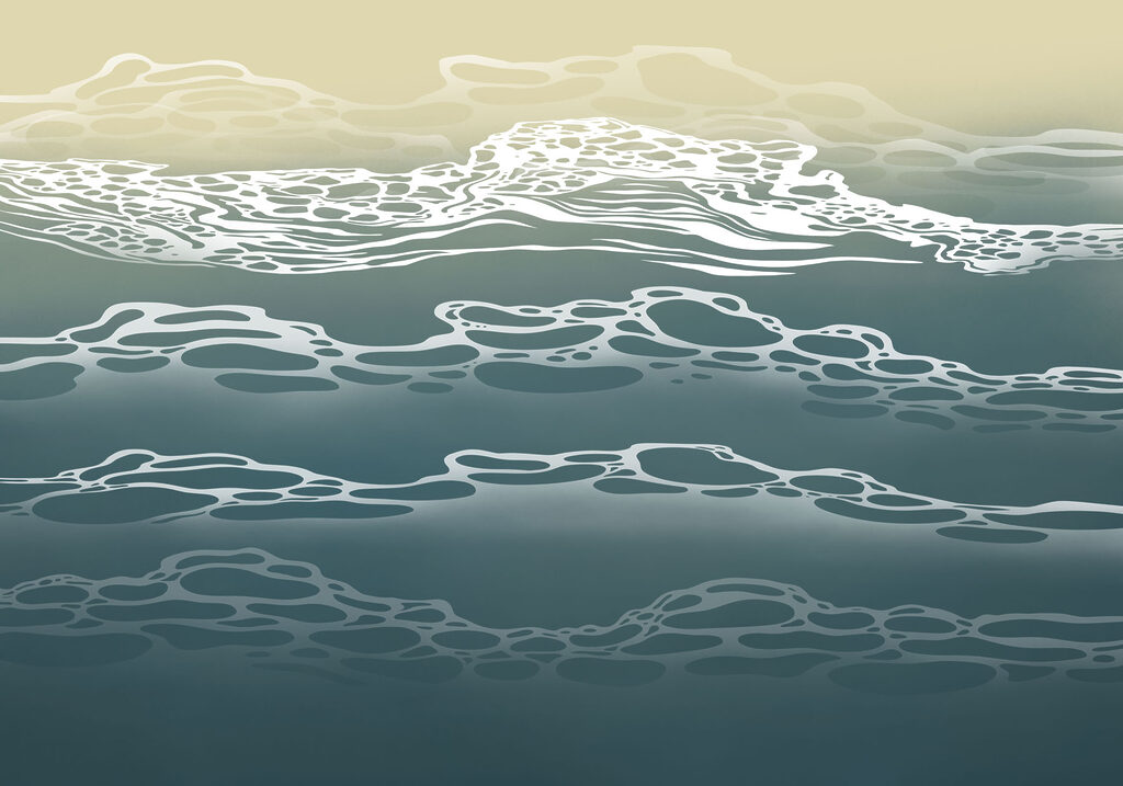 Wall mural White clouds in the sky (SKU: t01122)