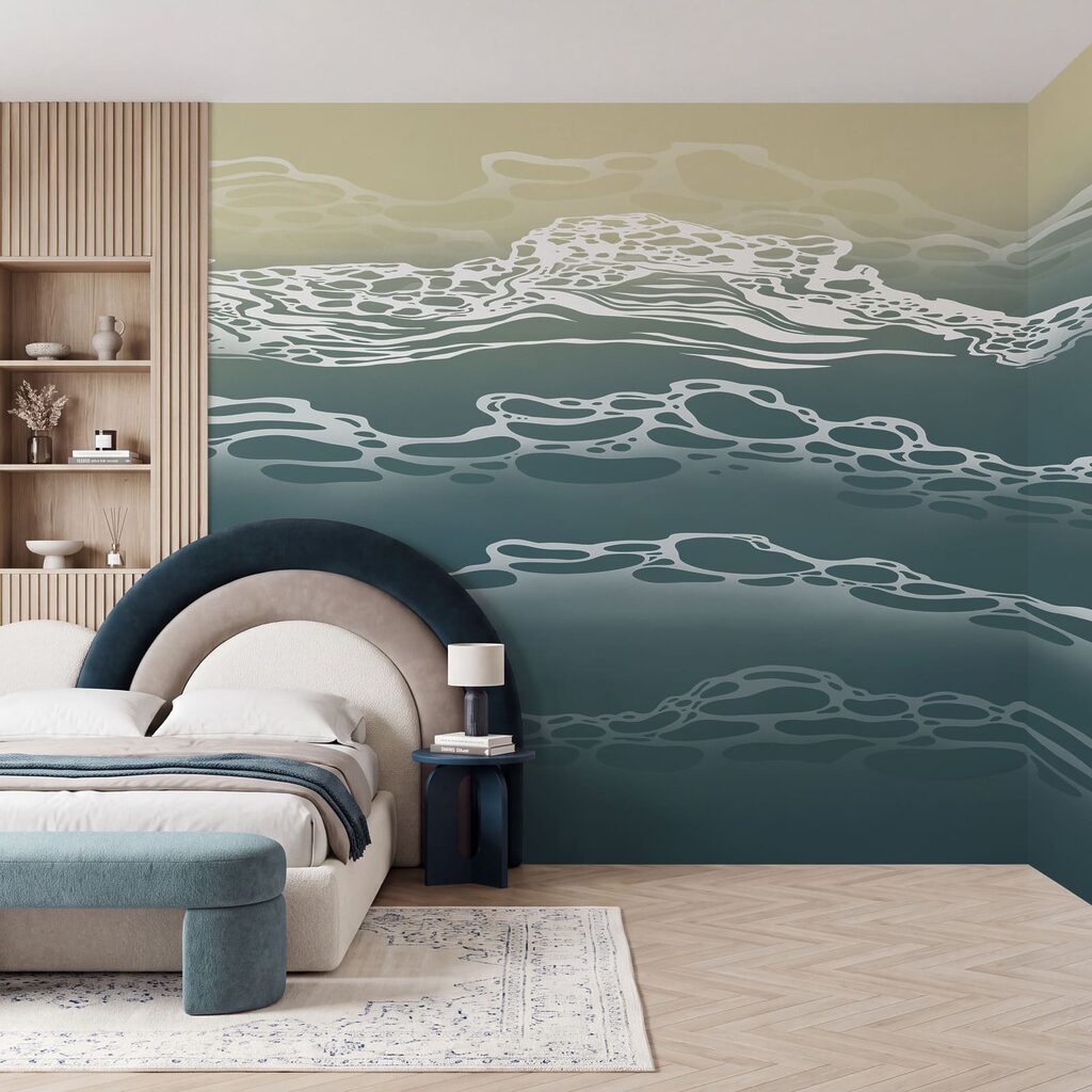 Wall mural White clouds in the sky (SKU: t01122)