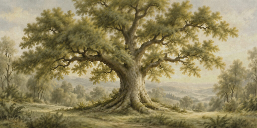 Wall mural Large tree with many branches (SKU: t01127v1)