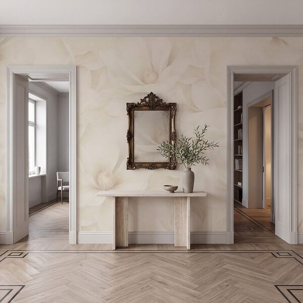 Wall mural Delicate blooms in soft colors (SKU: t01129)