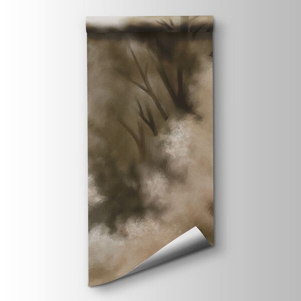 Wall mural River with trees and mountains in the background (SKU: t01130)