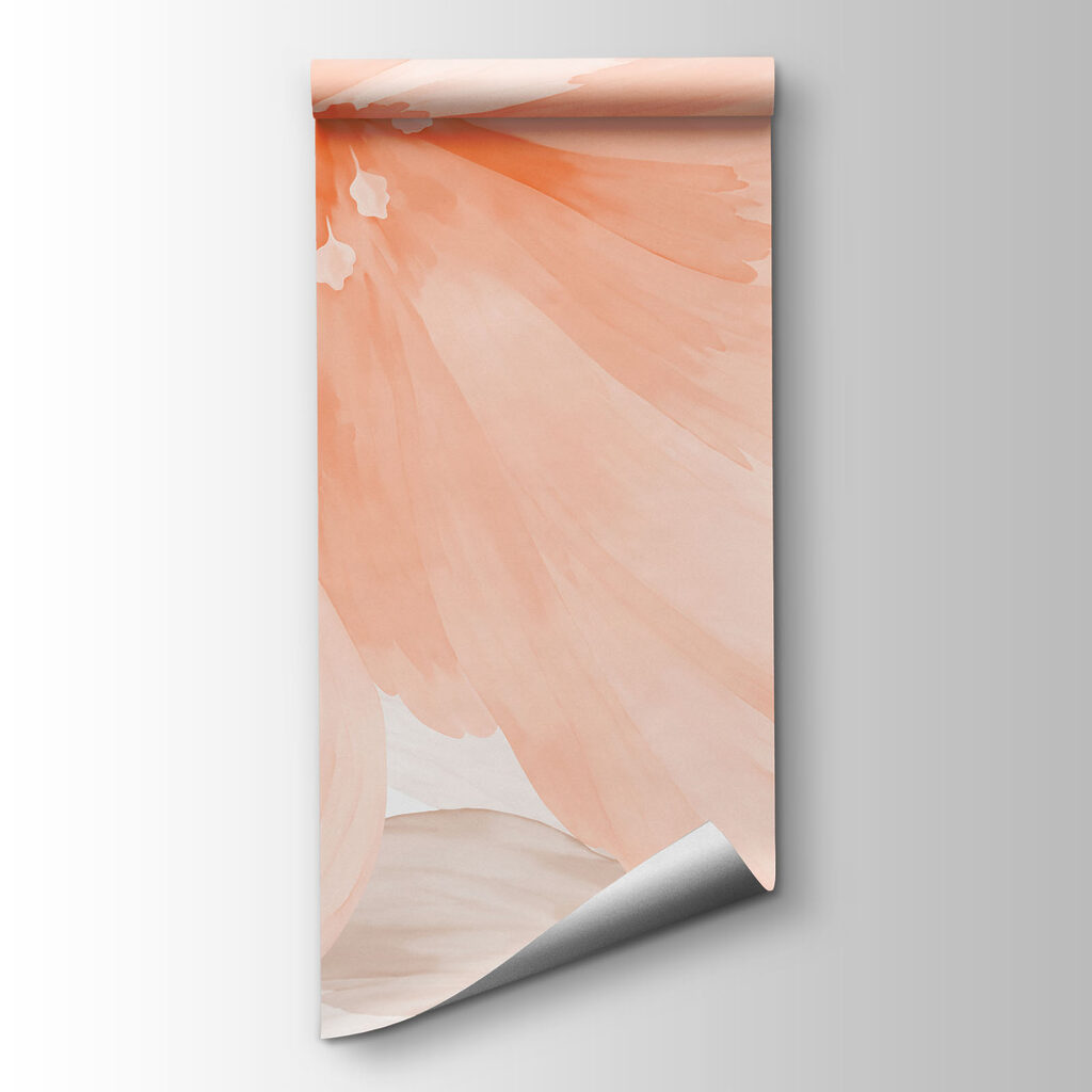 Wall mural Group of flowers on a white background (SKU: t01133)