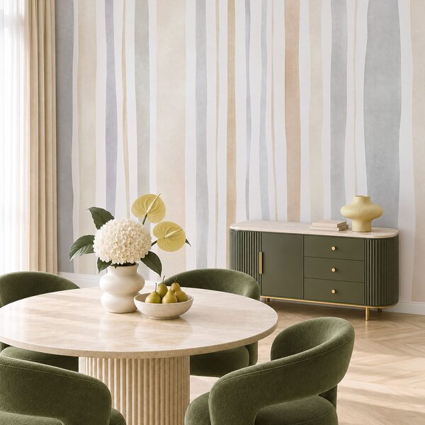 Wall mural Elegant neutral stripes for modern spaces (SKU: t01134) Wall mural Elegant neutral stripes for modern spaces (SKU: t01134)