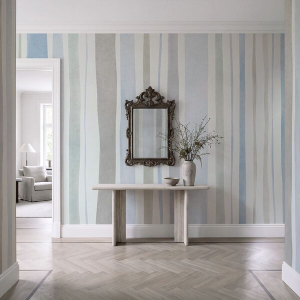 Wall mural Cool stripes in soothing colors (SKU: t01134v2)