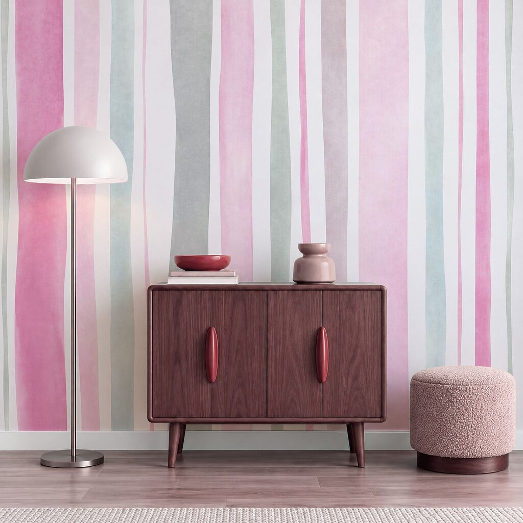 Wall mural Pink and grey striped background (SKU: t01134v3) Wall mural Pink and grey striped background (SKU: t01134v3)