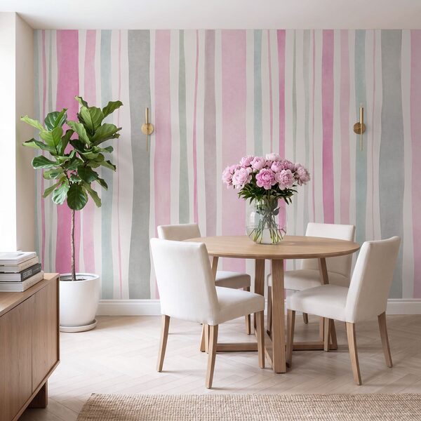 Wall mural Pink and grey striped background (SKU: t01134v3) Wall mural Pink and grey striped background (SKU: t01134v3)