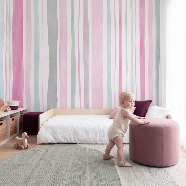 Wall mural Pink and grey striped background (SKU: t01134v3) Wall mural Pink and grey striped background (SKU: t01134v3)