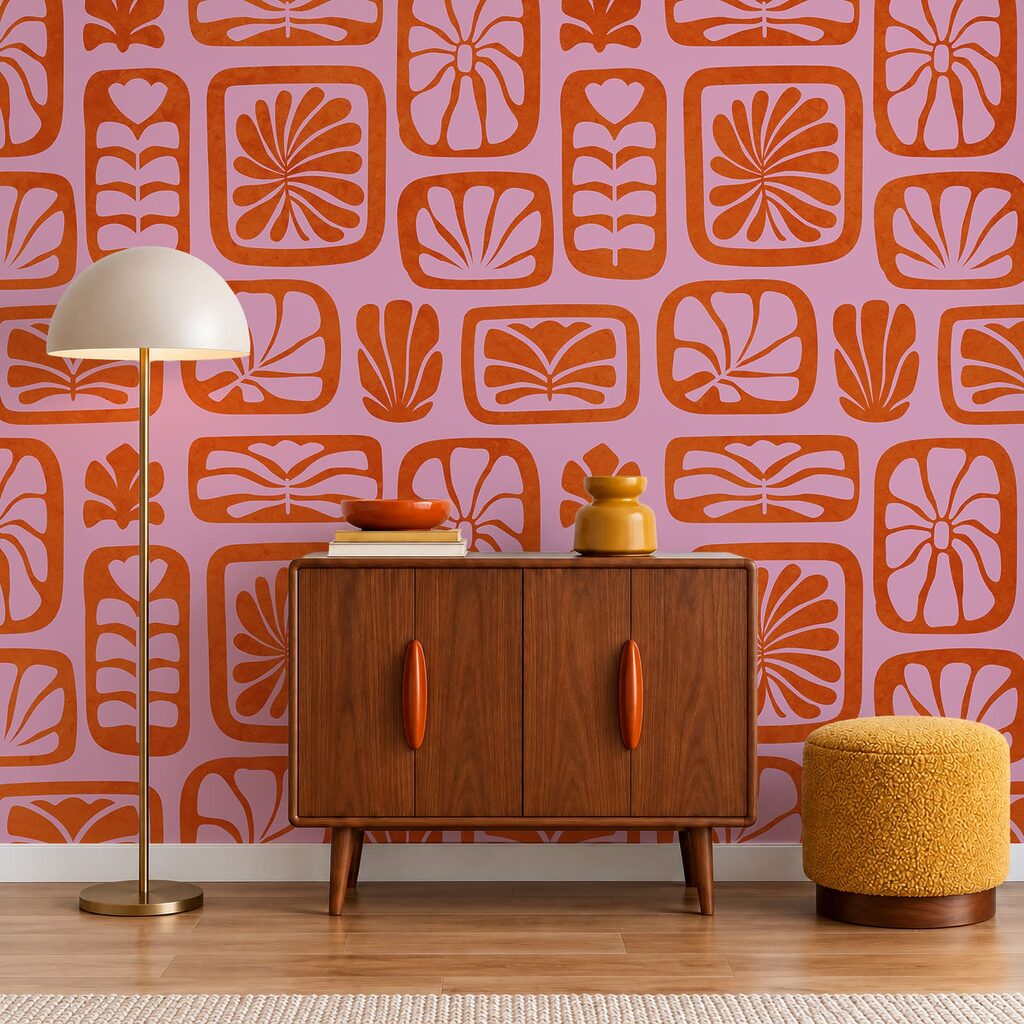 Wall mural Pattern of red and white squares (SKU: t01156v1) Wall mural Pattern of red and white squares (SKU: t01156v1)