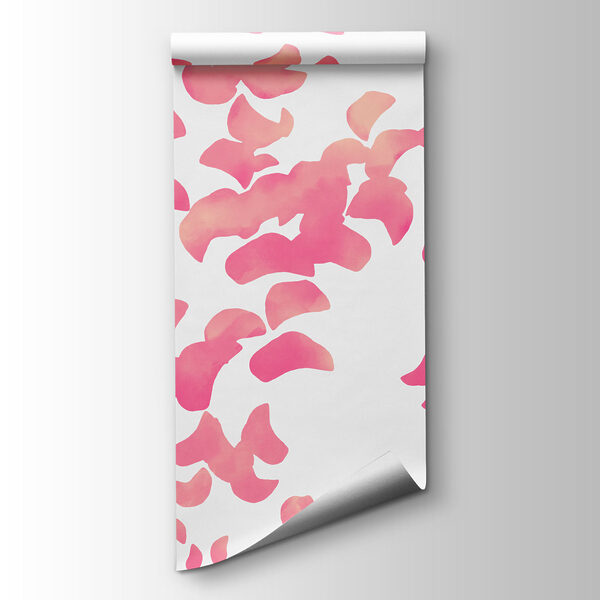 Wall mural Group of pink petals (SKU: t01140v1) Wall mural Group of pink petals (SKU: t01140v1)