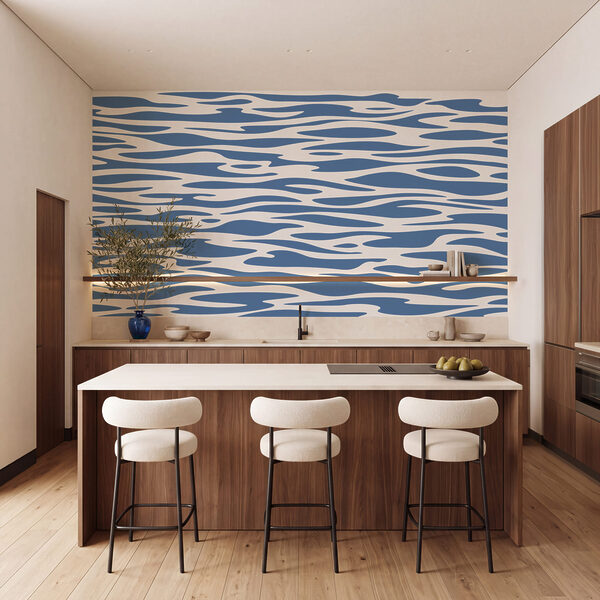Wall mural Blue and white pattern (SKU: t01141) Wall mural Blue and white pattern (SKU: t01141)