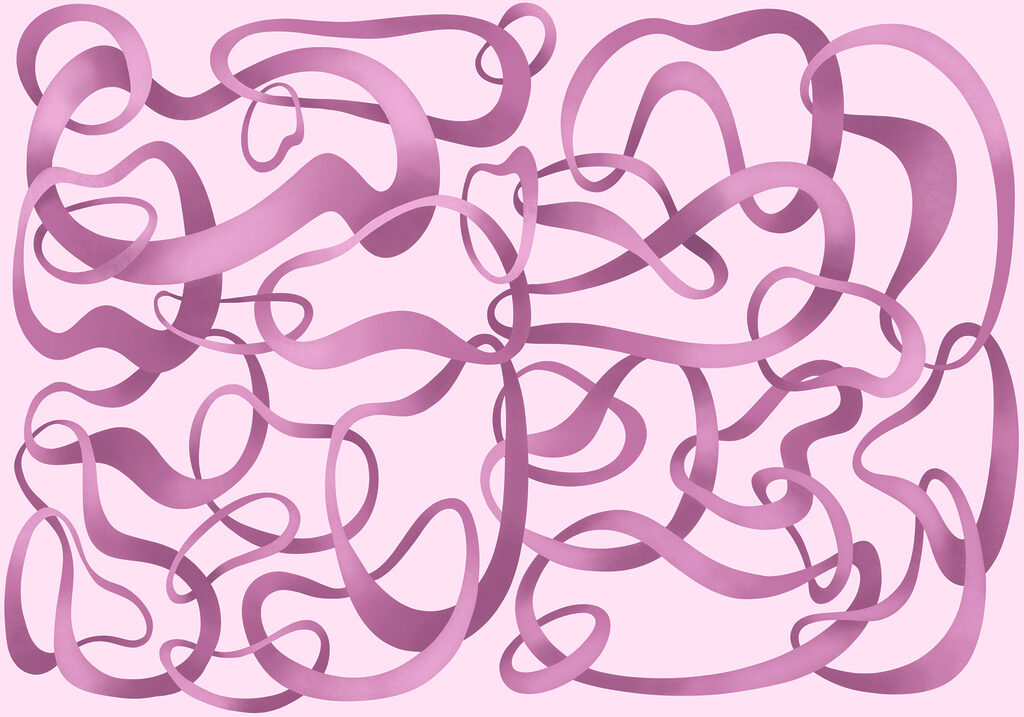 Wall mural Pink and purple swirly lines (SKU: t01168v3) Wall mural Pink and purple swirly lines (SKU: t01168v3)