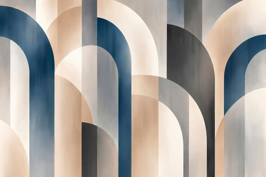 Wall mural Abstract shapes in muted tones (SKU: t01188) Wall mural Abstract shapes in muted tones (SKU: t01188)