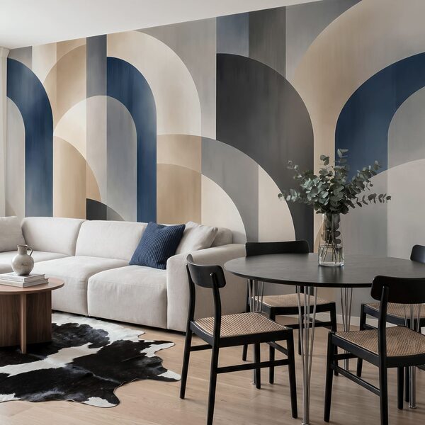 Wall mural Abstract shapes in muted tones (SKU: t01188) Wall mural Abstract shapes in muted tones (SKU: t01188)