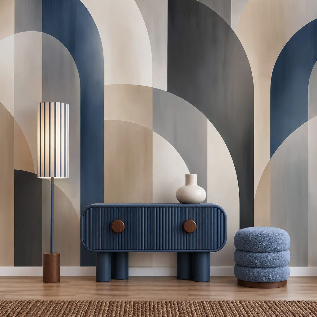 Wall mural Abstract shapes in muted tones (SKU: t01188) Wall mural Abstract shapes in muted tones (SKU: t01188)