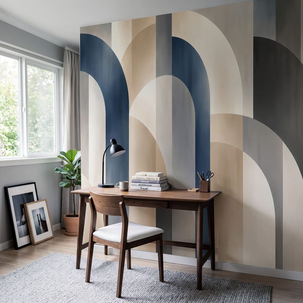 Wall mural Abstract shapes in muted tones (SKU: t01188) Wall mural Abstract shapes in muted tones (SKU: t01188)