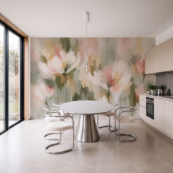 Wall mural Painting of flowers (SKU: t01189) Wall mural Painting of flowers (SKU: t01189)