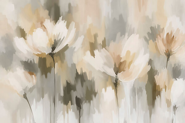 Wall mural Painting of flowers in a blurry background (SKU: t01189v1) Wall mural Painting of flowers in a blurry background (SKU: t01189v1)