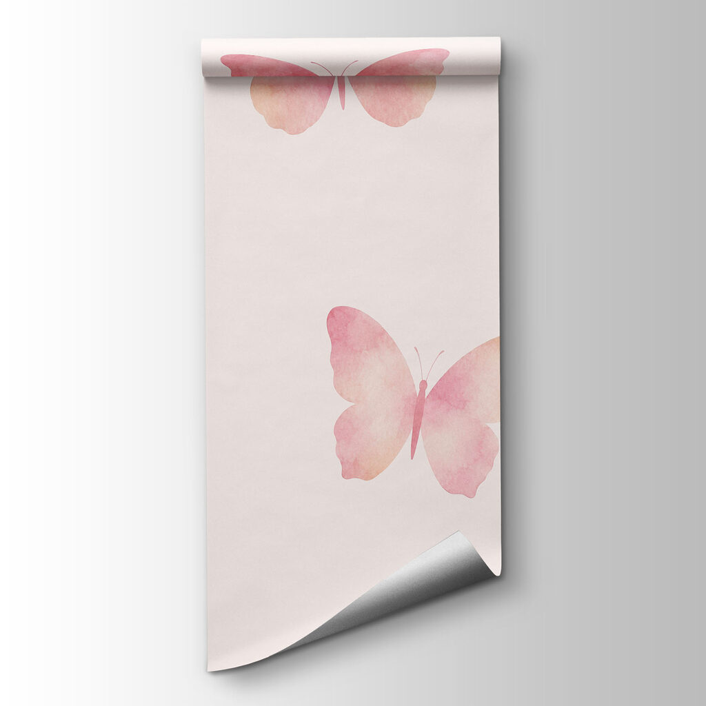 Wall mural Pattern of butterflies on a white background (SKU: t01190) Wall mural Pattern of butterflies on a white background (SKU: t01190)