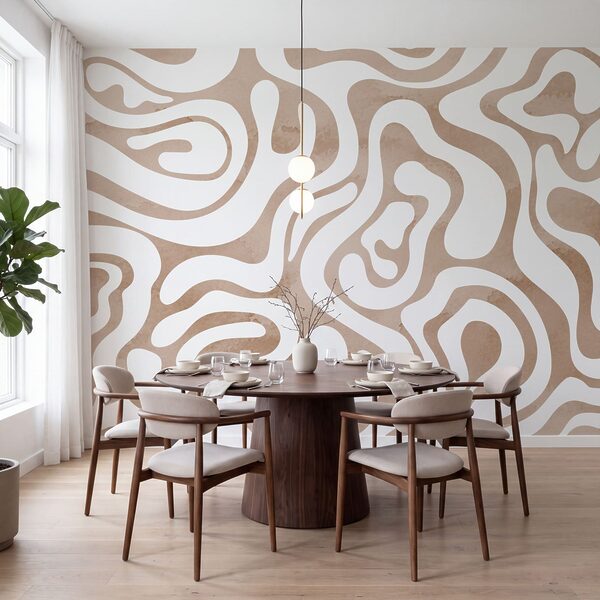 Wall mural White and pink pattern (SKU: t01191v1) Wall mural White and pink pattern (SKU: t01191v1)