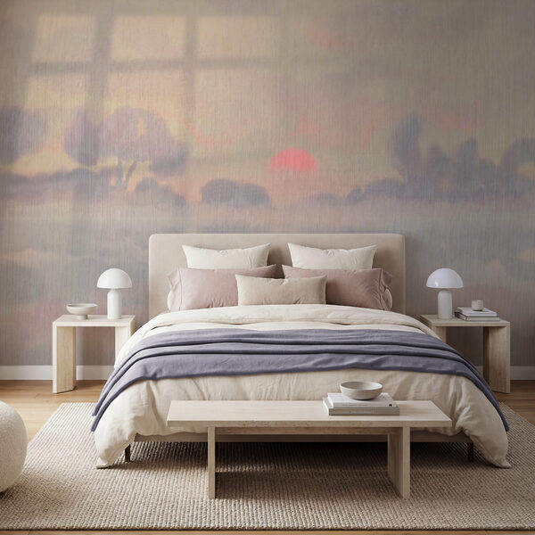 Wall mural Painting of trees and clouds (SKU: t01145) Wall mural Painting of trees and clouds (SKU: t01145)