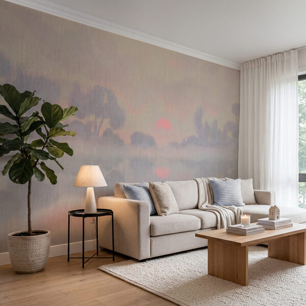Wall mural Painting of trees and clouds (SKU: t01145) Wall mural Painting of trees and clouds (SKU: t01145)
