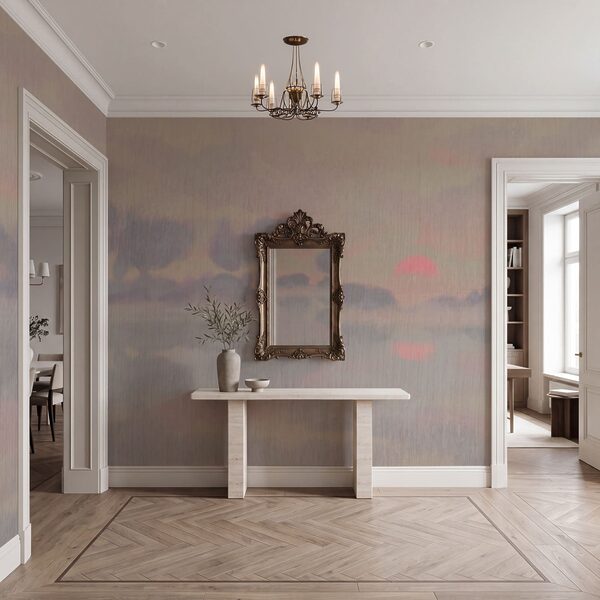 Wall mural Painting of trees and clouds (SKU: t01145) Wall mural Painting of trees and clouds (SKU: t01145)