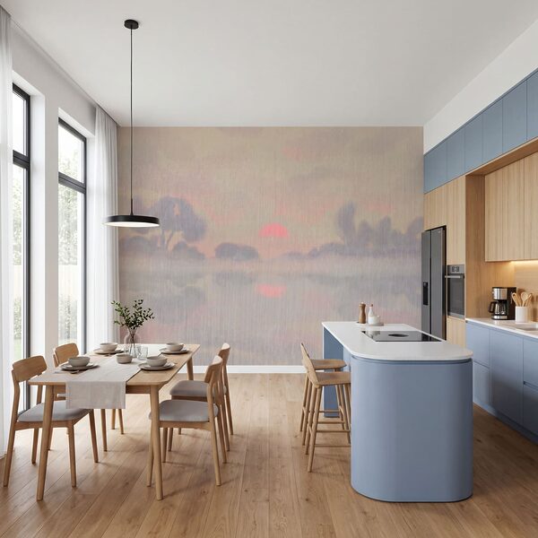 Wall mural Painting of trees and clouds (SKU: t01145) Wall mural Painting of trees and clouds (SKU: t01145)